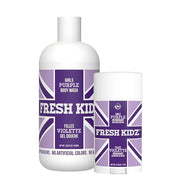 Fresh Kidz Body Wash 16.9 fl.oz. and Stick Deodorant 2.65 oz for Kids and Teens - Girls "Purple" Set - Product Image