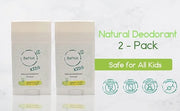 2-Pack All Natural Deodorant For Kids and Teens 100% Natural Aluminum-Free Carcinogen Free Kids Deodorant For Boys and Gir...
