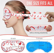 Sleep Mask w/Cooling Gel Eye Mask, Silk Eye Mask for Sleeping, Hot & Cold Eye Masks, Blindfold Reusable Eye Cover Sleeping...