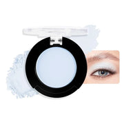 Light Blue Single Matte Eyeshadow Makeup, Cream to Powder Monochrome Eye Shadow for Older Women, Daily Evening Girls Eyesh...