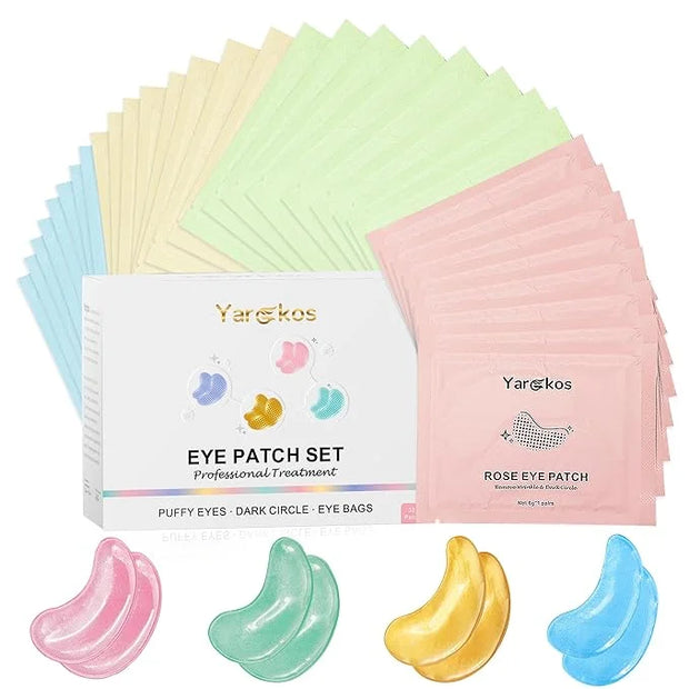 32 Pairs Under Eye Patches, Hydrating Eye Masks for Dark Circles Puffiness Puffy Eyes, Anti Wrinkle Collagen Undereye Pads...