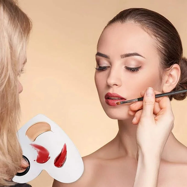 2Pcs Cosmetic Makeup Palette, Premium Stainless Steel Metal