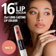 Dermacol NEW 16-Hour Lip Colour, Highly Pigmented Glossy Lip Stain, Two-Phase Lip Plumper Gloss, Kissproof Lip Makeup Prod...