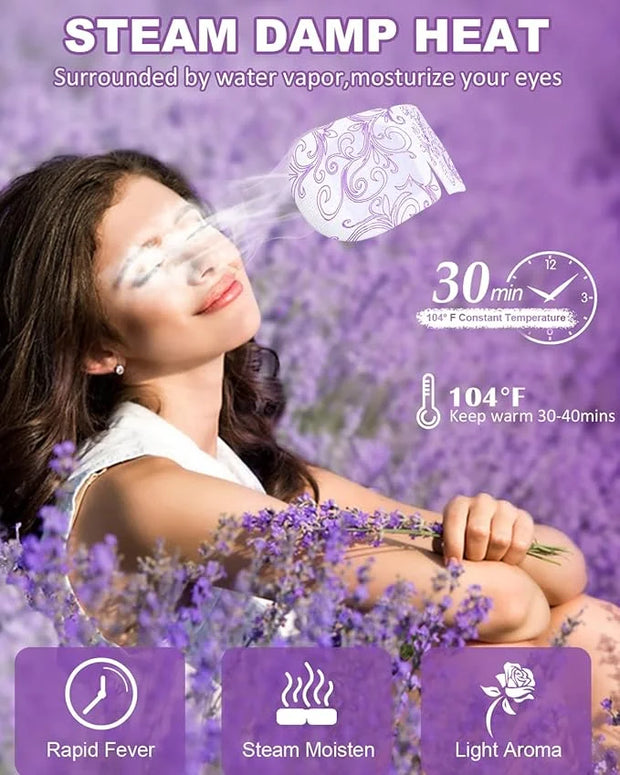 ProCIV FSA/HSA Eligible 16 Packs Steam Eye Masks for Dry Eyes Self Heated Eye Mask Disposable Sleep Mask Soothing Headache...