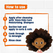 Dove Shampoo and Conditioner Set + Detangler Spray for Kids - Kids Hair Love Collection, Shampoo and Conditioner, Curly an...