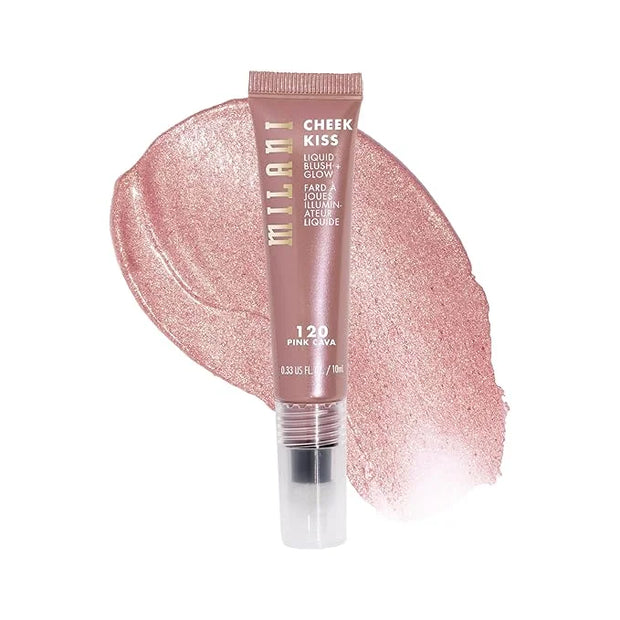 Milani Cheek Kiss Blush + Glow Highlighter - 120 Pink Cava - Product Image