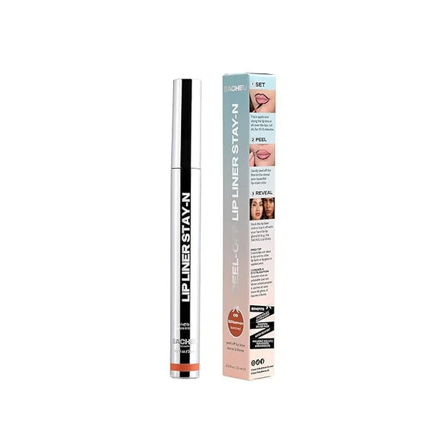Sacheu Lip Liner Stay-N Peel Off Lip Stain — Long Lasting Matte Lip Tattoo Transfer Proof Lipstain Infused with Hyaluronic...