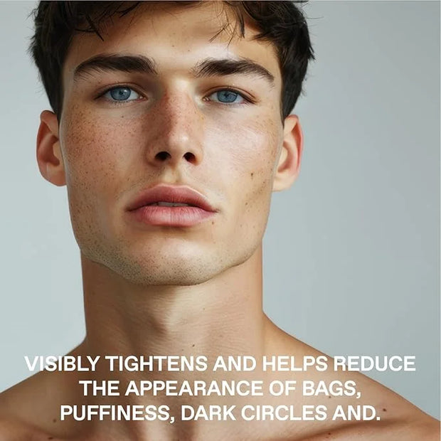 Under Eye Gel for Men, Caffeine Eye Cream, Peptides, RejuveNAD, Instant Tightening, Brightening, Depuffing for Under Eye B...