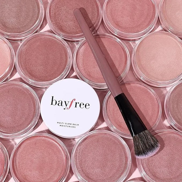 Multi Cream Blush & Blush Brush Set, Korean Makeup Blush for Cheeks, Multi-Use Face Balm, Lightweight & Hydrating, Blendab...