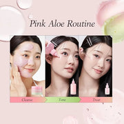 APRILSKIN Pink Aloe Facial Polish Cleanser with Vita Toner and Mucin Serum - Product Image
