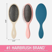 Conair Detangling hairbrush 3PK - wet or dry hair - ideal for curly or straight styles - detangler hair brush - hairbrushe...
