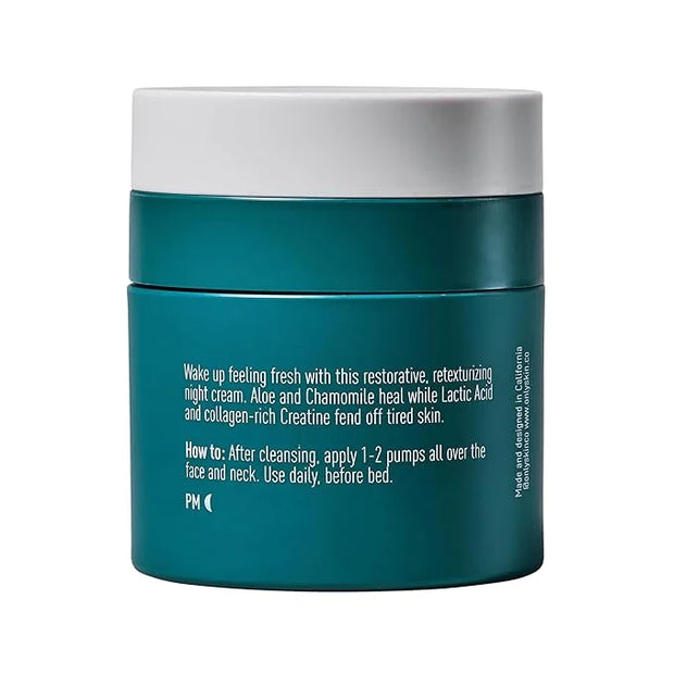 Face Moisturizer, Night Cream, Overnight Moisturizer (1.7 Ounce) - Anti Aging Nighttime Moisturizer, Creatine to Stimulate...