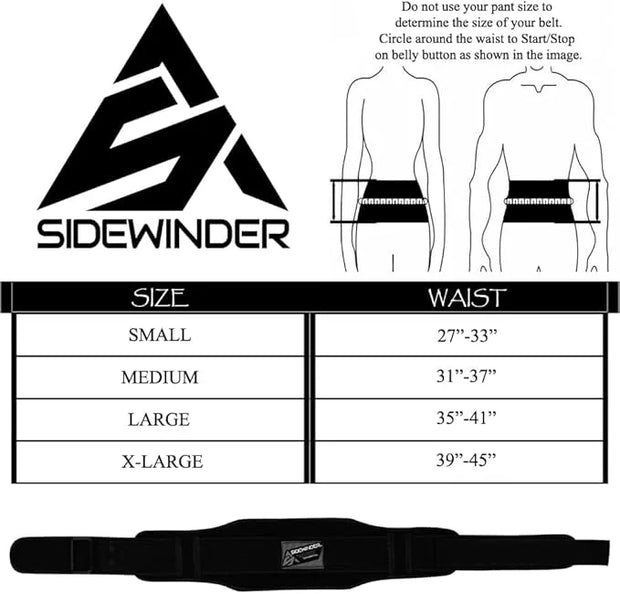 SideWinder Weight Lifting Belt for Serious Crossfit - Product Image