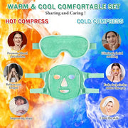 Geyoga Gel Ice Face Eye Mask Cooling Face Eye Masks for Reducing Puffiness, Dark Circles, Redness, Pain Relief, Migraine, ...