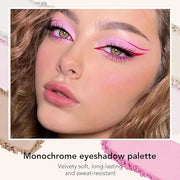 Monochrome Matte Eyeshadow Makeup Palette, Highly Pigmented Peach Pink Eyeshadow Palette, Matte Pressed Powder Eye shadow ...