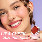 Face Cream Blush, 2-in-1 Lip & Cheek Makeup with Brush, Matte Blush Hydrating Formula, Lightweight, Buildable & Blendable ...