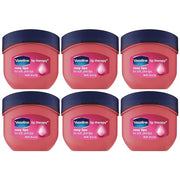Vaseline Lip Therapy Rosy Lips 6-Pack – Moisturizing Lip Balm for Very Dry Lips in Mini Jars, 0.25 Oz Ea - Product Image