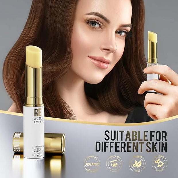 Retinol Eye Stick, Eye Cream for Dark Circles and Puffiness, Eye Brightening Cream for Hydration, Wrinkles in 3-4 Weeks, T...