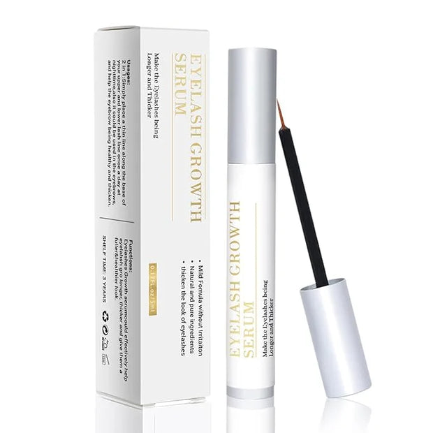 Eyelash Growth Serum for Lash Enhancing: Natural Booster for Longer & Stronger Lashes — Gentle on Sensitive Eyes (All Skin...