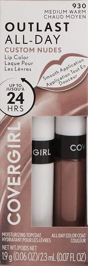 COVERGIRL Outlast All-Day Lip Color Custom Nudes Deep Cool 2 Piece & Universal Nude - Product Image
