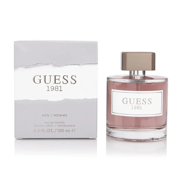 GUESS 1981 Men/Homme Eau de Toilette 3 Piece Gift Set - Cologne Spray 3.4 Fl. Oz., Deodorizing Body Spray 6.0 Oz., & Showe...