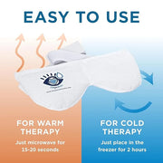 Heated Eye Mask - Soothing Warm & Cold Compress for Temporary Relief of Irritated Eyes, Dryness, Crusty Eyelids, Eyelid Bu...