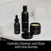 Golden Grooming Co. Everyday Beard Bundle – Complete Beard Care Set | Includes Beard Oil, Balm & Shampoo (Regular, Spicy G...