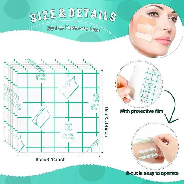 50 Pieces Hand Palette, Single Use Makeup Hand