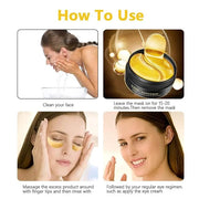 Under Eye Collagen Patch, 24K Gold Anti-Aging Mask, Pads for Puffy Eyes & Bags, Dark Circles and Wrinkles, with Hyaluronic...