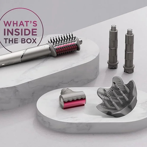 Shark FlexFusion Hair Dryer with Fusion Hair Brush, Diffuser, Ceramic Air Styler with Auto-Wrap Hair Curlers, Ceramic Plat...