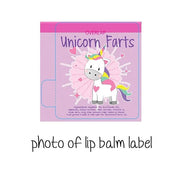 12 Unicorn Farts Lip Balm Favors Girls