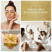 16 Pairs Gold Under Eye Patches with 2 pieces of Lip Mask | Under Eye Mask Dark Circles and Puffiness | Wrinkles Patches w...
