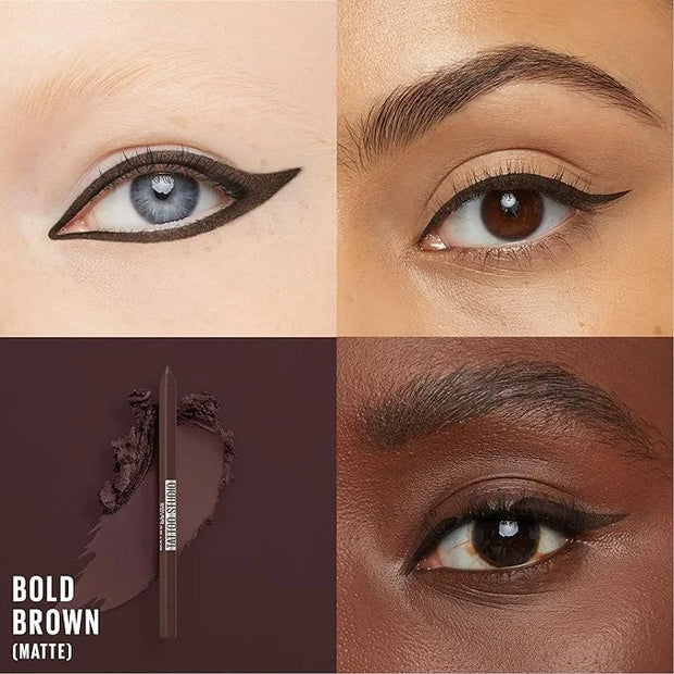 Maybelline TattooStudio Long-Lasting Sharpenable Eyeliner Pencil, Glide on Smooth Gel Pigments with 36 Hour Wear, Waterpro...