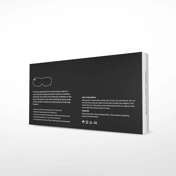 Beverly Hills Eye Mask Designed for Eyelash Extensions, 3D Contoured Design, Soft Fabric, Deep Eye Cavities, Form Fitting,...