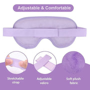 NEWGO Bundle of Gel Eye Mask and Headache Ice Pack Purple - Product Image