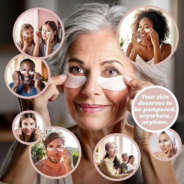 Anti-Wrinkle Under Eye Patches – Hydrating Eye Mask with Japanese Hydrophilic Gel Technology to Reduce Fine Lines, Moistur...