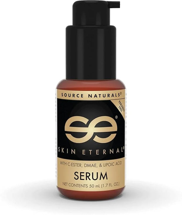 Source Naturals Skin Eternal Serum - Moisturizing Lotion with C-Ester, DMAE, & Liopic Acid- 1.7 Fluid oz - Product Image