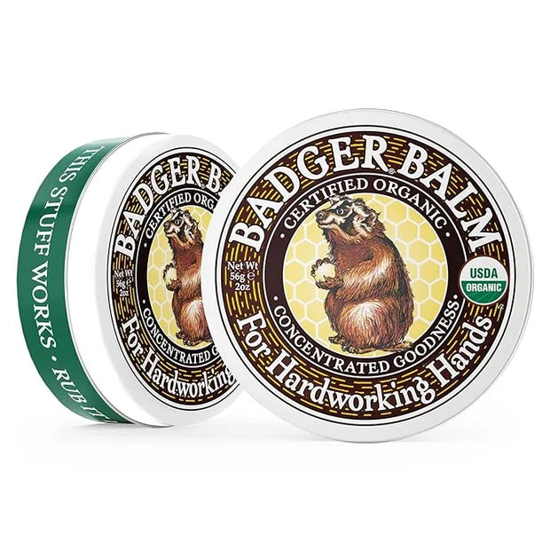 Badger - Hardworking Healing, Aloe Vera & Wintergreen, Working Hand Balm, for Dry Hands, Hand Moisturizer, Certified Organ...
