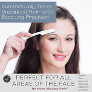 Dermaplaning Tool (6 Count) – Easy to Use Dermaplane Razor for Face – Facial Hair Removal for Women – Blade for Eyebrows a...