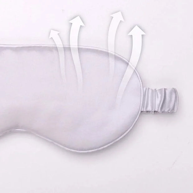 Silk Sleep Mask Light Blocking Luxury 100% Mulberry 19mm Silk Eye Mask Eye Cover Blindfold Ultra Soft Light & Comfy Anti A...
