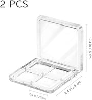 Beaupretty Empty Lipstick Palette，2 Pieces Empty Lipstick Box