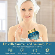 Hyaluronic Acid & Collagen De-Puffing Eye Cream - Reduces Under Eye Bags & Dark Circles, Hydrates - Dermatologist Tested, ...