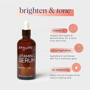 SpaLife Complete Vitamin C Skin Care Variety Bundle - Nourishing Under Eye Patches, Revitalizing Face & Eye Cream, and Pot...