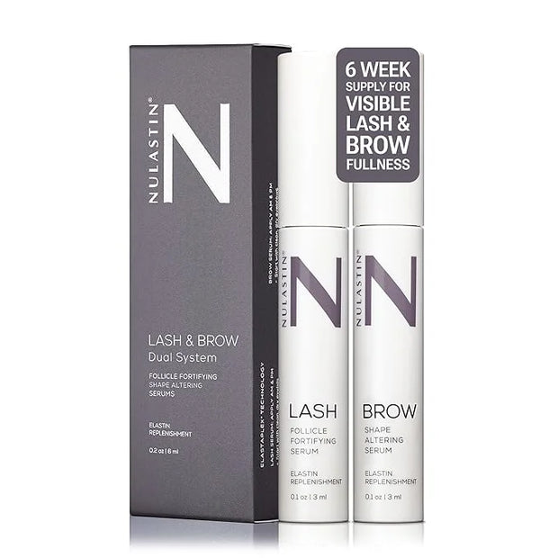 NULASTIN Eyelash Serum & Brow Serum - Lash & Brow Dual System - Eyebrow & Eyelash Enhancing Serums with Keratin & Peptides...