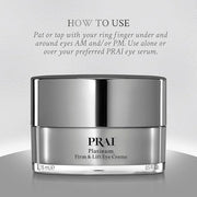 PRAI Beauty Platinum Firm and Lift Eye Creme - Tightening and Firming Eye Cream - Anti-Aging Under Eye Cream - Irritation ...
