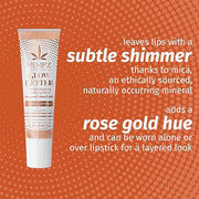 Hempz Glow Getter Lip Gloss, Hydrating Balm with Shimmer .44 oz. - Product Image