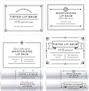 OLYCRAFT 100Pcs Self-Adhesive Lip Balm Tag Wrapping