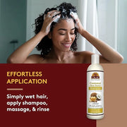 OKAY Coconut&Shea Butter Shampoo Helps Fortify,Strengthen,and Revitalize Hair Sulfate,Silicone,Paraben Free For All Hair T...
