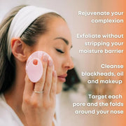 Skincare Essentials Bundle - Silicone Spa Accessories - Beauty Set for Teen Girls (Blush Pink LiquiBands and Face Buffer) ...