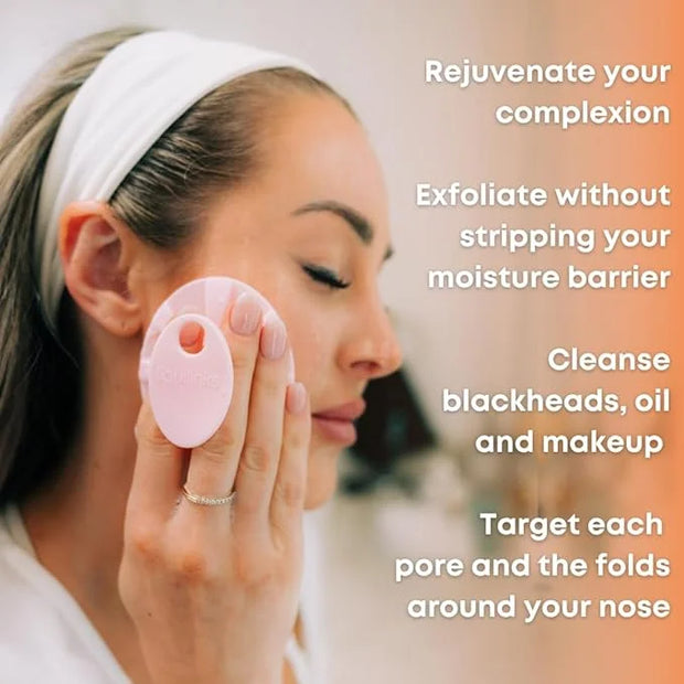 Skincare Essentials Bundle - Silicone Spa Accessories - Beauty Set for Teen Girls (Blush Pink LiquiBands and Face Buffer) ...